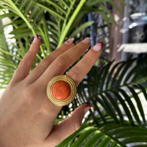 ANILLO SATURNO TEJA