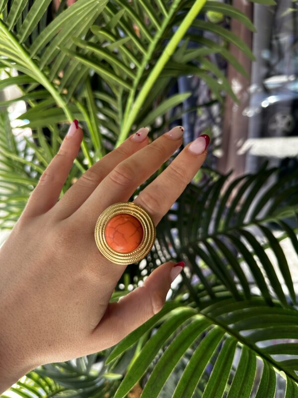 ANILLO SATURNO TEJA