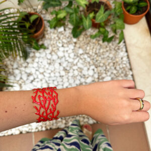 BRAZALETE CORAL ROJO