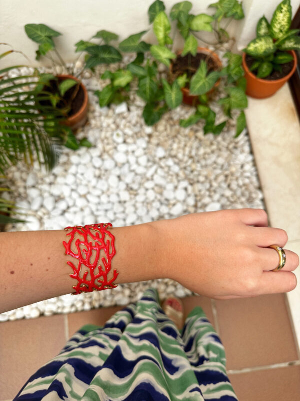 BRAZALETE CORAL ROJO