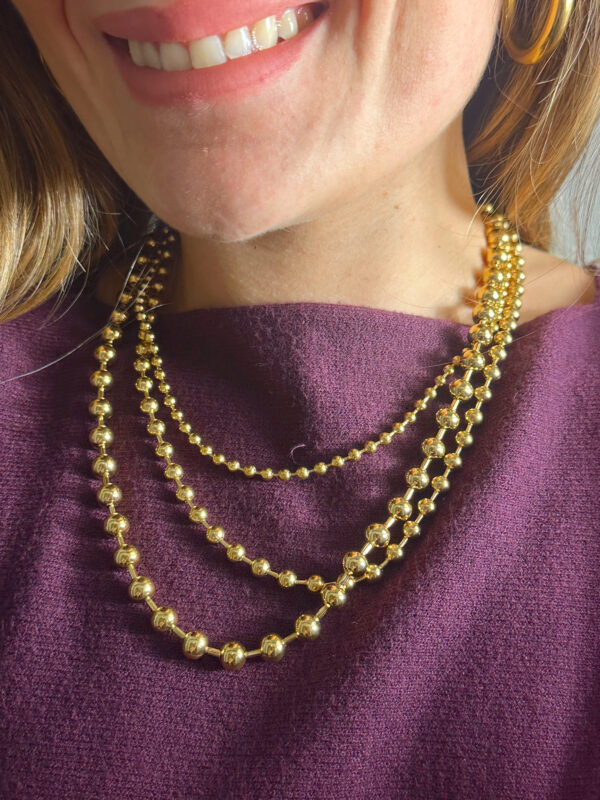 COLLAR TRIPLE BORLONES