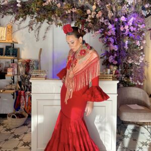 VESTIDO FLAMENCA CATALINA ROJO