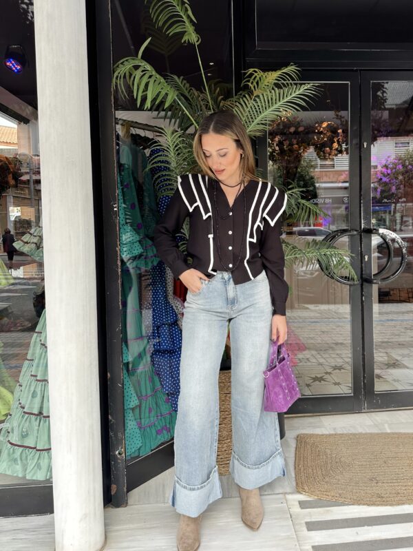 JEANS VUELTA DESGASTADO