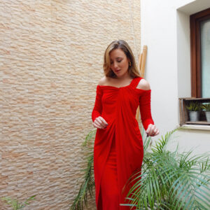 VESTIDO MARINE ROJO