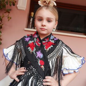 MANTONCILLO ROSALES NIÑA NEGRO