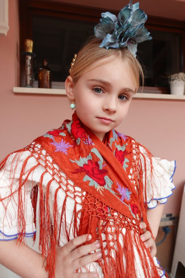MANTONCILLO ROSALES NIÑA TEJA