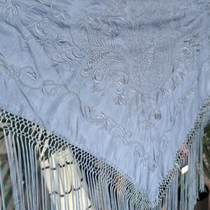 MANTONCILLO CACHEMIR AZUL EMPOLVADO