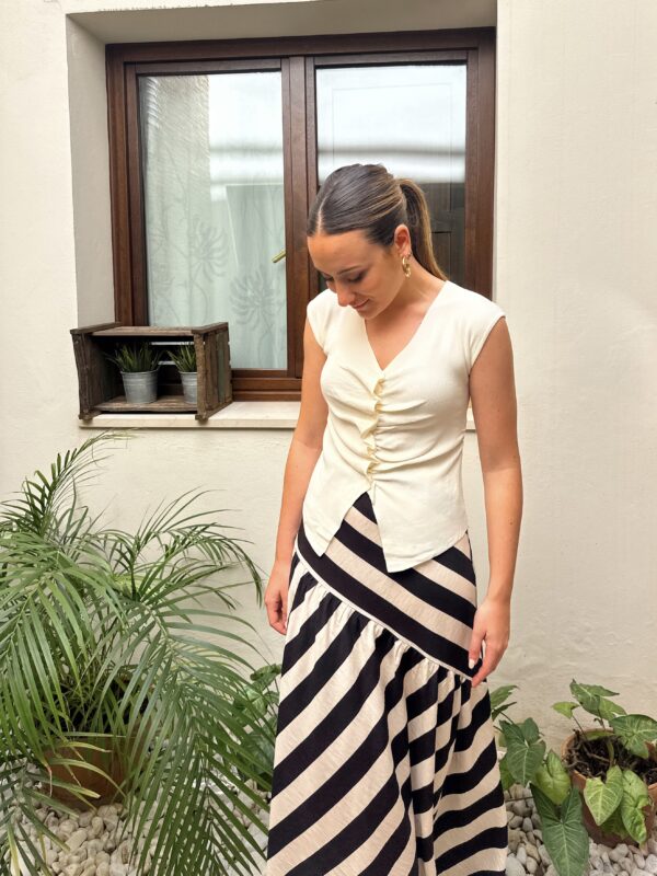 FALDA DIAGONAL BLACK - Imagen 2