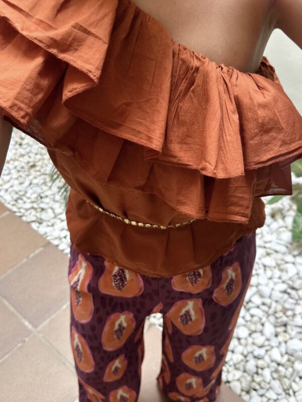 BLUSA ASIMÉTRICA TEJA